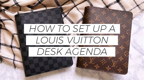 louis vuitton desk agenda setup|louis vuitton agenda pm monogram.